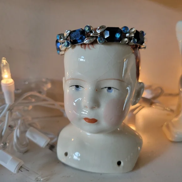 Lisner Bracelet ~ Vintage Faux Sapphire ~ Aurora Borealis ~ Pretty! *See Notes* - Picture 8 of 16